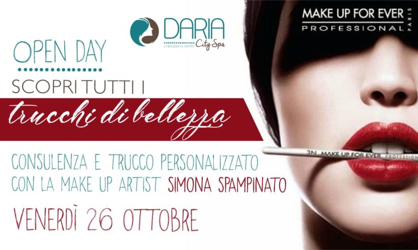 OPEN DAY – Make up Forever – Scopri tutti i segreti di bellezza